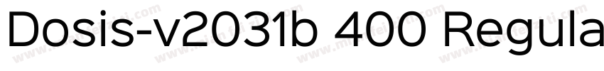 Dosis-v2031b 400 Regular字体转换